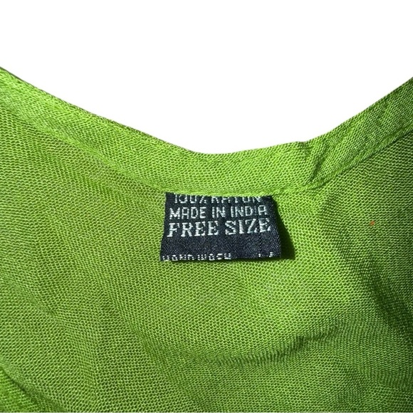 FREE SIZE Brush Printed Umbrella Dress / Beach Cover-Up - Free Size - Picture 5 of 13